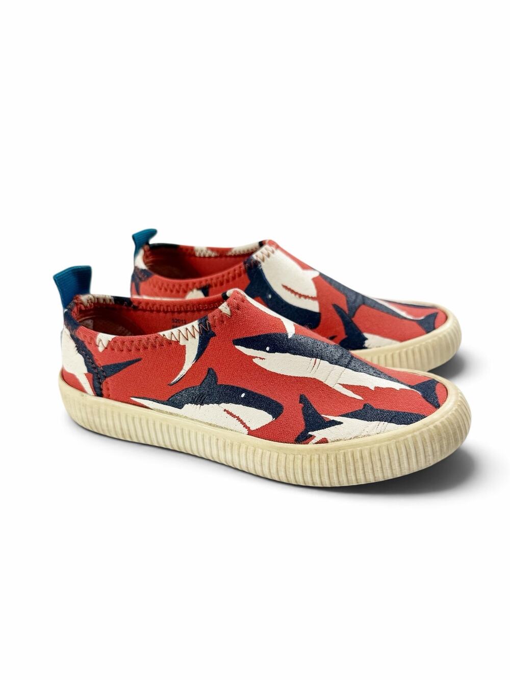 Mini Boden Shark Water Sand Slip-On Sneakers Red Size US 10 / EU 27